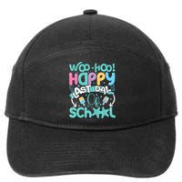 Woo Hoo Happy Last Day Of School Fun Teacher Student 7-Panel Snapback Hat
