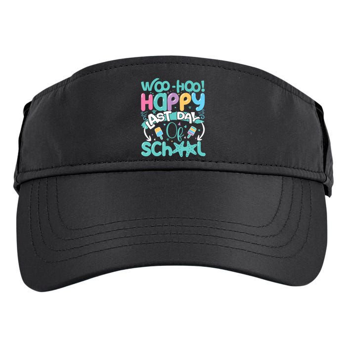 Woo Hoo Happy Last Day Of School Fun Teacher Student Adult Drive Performance Visor