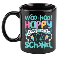 Woo Hoo Happy Last Day Of School Fun Teacher Student 11oz C Handle Ceramic Mug