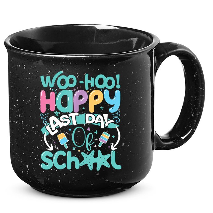 Woo Hoo Happy Last Day Of School Fun Teacher Student 15oz Campfire Ceramic Mug