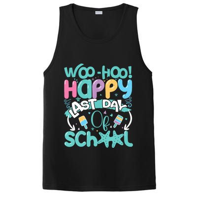 Woo Hoo Happy Last Day Of School Fun Teacher Student PosiCharge Competitor Tank