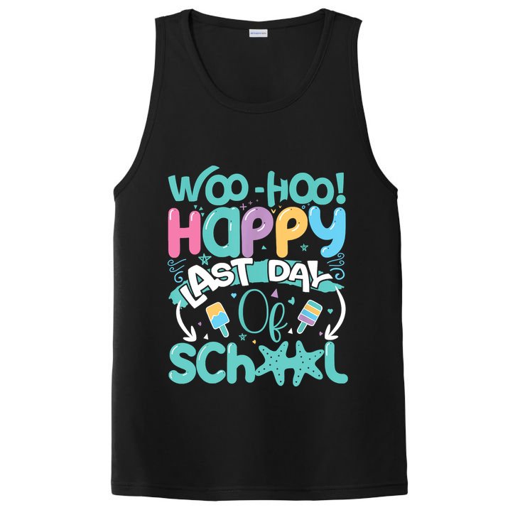 Woo Hoo Happy Last Day Of School Fun Teacher Student PosiCharge Competitor Tank