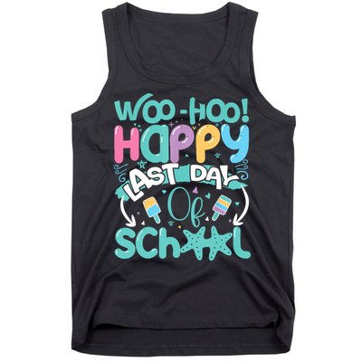 Woo Hoo Happy Last Day Of School Fun Teacher Student Tank Top
