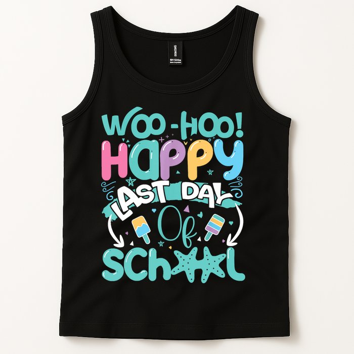 Woo Hoo Happy Last Day Of School Fun Teacher Student Tank Top