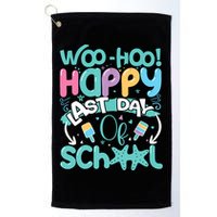 Woo Hoo Happy Last Day Of School Fun Teacher Student Golf Towel