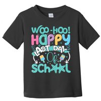 Woo Hoo Happy Last Day Of School Fun Teacher Student Toddler T-Shirt