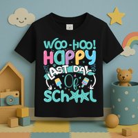 Woo Hoo Happy Last Day Of School Fun Teacher Student Toddler T-Shirt