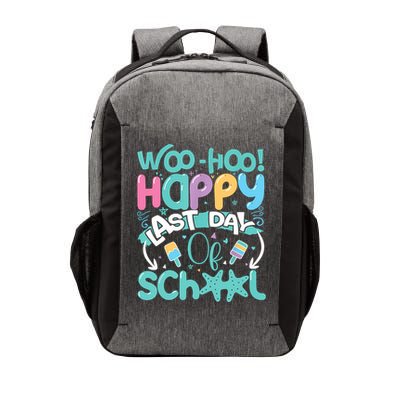 Woo Hoo Happy Last Day Of School Fun Teacher Student Vector Backpack