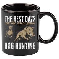 Wild Hog Hunting Dog Boar Hunting 11oz C Handle Ceramic Mug