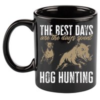 Wild Hog Hunting Dog Boar Hunting 11oz C Handle Ceramic Mug