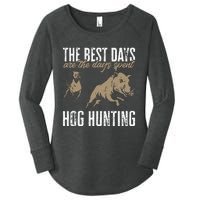 Wild Hog Hunting Dog Boar Hunting Women's Perfect Tri Tunic Long Sleeve Shirt