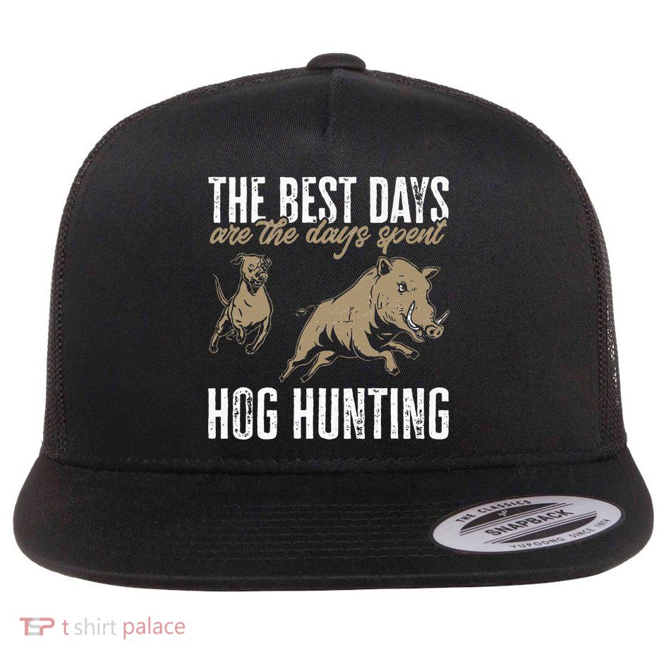 Wild Hog Hunting Dog Boar Hunting Flatbill Hat
