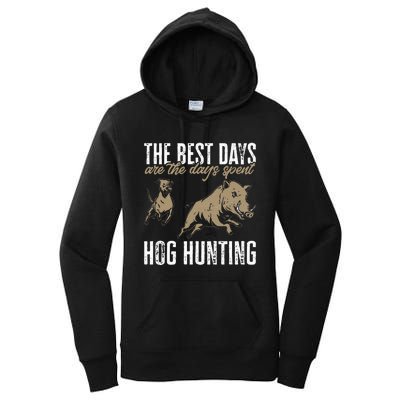 Wild Hog Hunting Dog Boar Hunting Women's Pullover Hoodie