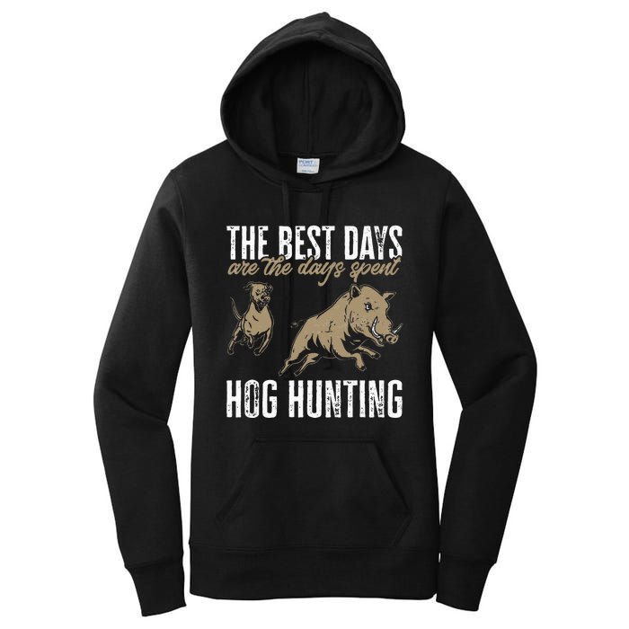 Wild Hog Hunting Dog Boar Hunting Women's Pullover Hoodie