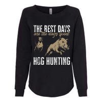 Wild Hog Hunting Dog Boar Hunting Womens California Wash Sweatshirt