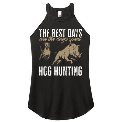Wild Hog Hunting Dog Boar Hunting Women's Perfect Tri Rocker Tank