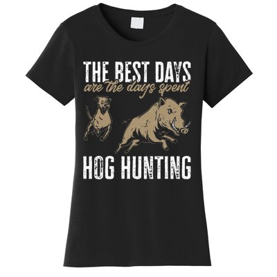 Wild Hog Hunting Dog Boar Hunting Women's T-Shirt