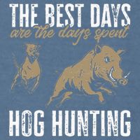 Wild Hog Hunting Dog Boar Hunting Garment-Dyed Sweatshirt