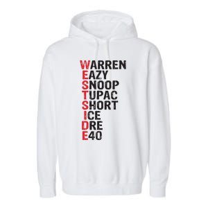 Westside Hip Hop Rap Music Legends Garment-Dyed Fleece Hoodie