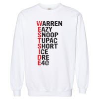 Westside Hip Hop Rap Music Legends Garment-Dyed Sweatshirt