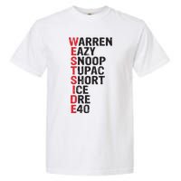 Westside Hip Hop Rap Music Legends Garment-Dyed Heavyweight T-Shirt