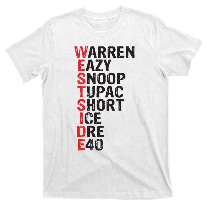 Westside Hip Hop Rap Music Legends T-Shirt