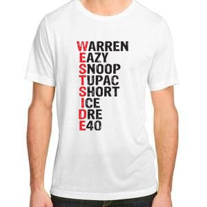 Westside Hip Hop Rap Music Legends Adult ChromaSoft Performance T-Shirt