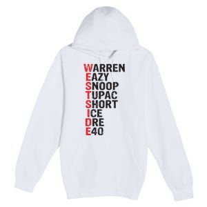 Westside Hip Hop Rap Music Legends Premium Pullover Hoodie