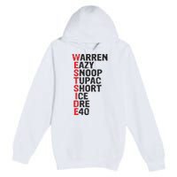 Westside Hip Hop Rap Music Legends Premium Pullover Hoodie