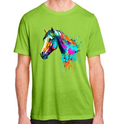 Watercolor Horse Head Adult ChromaSoft Performance T-Shirt