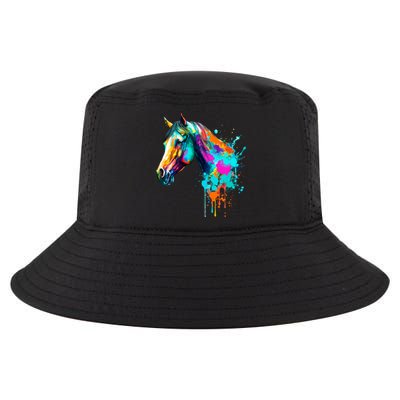 Watercolor Horse Head Cool Comfort Performance Bucket Hat