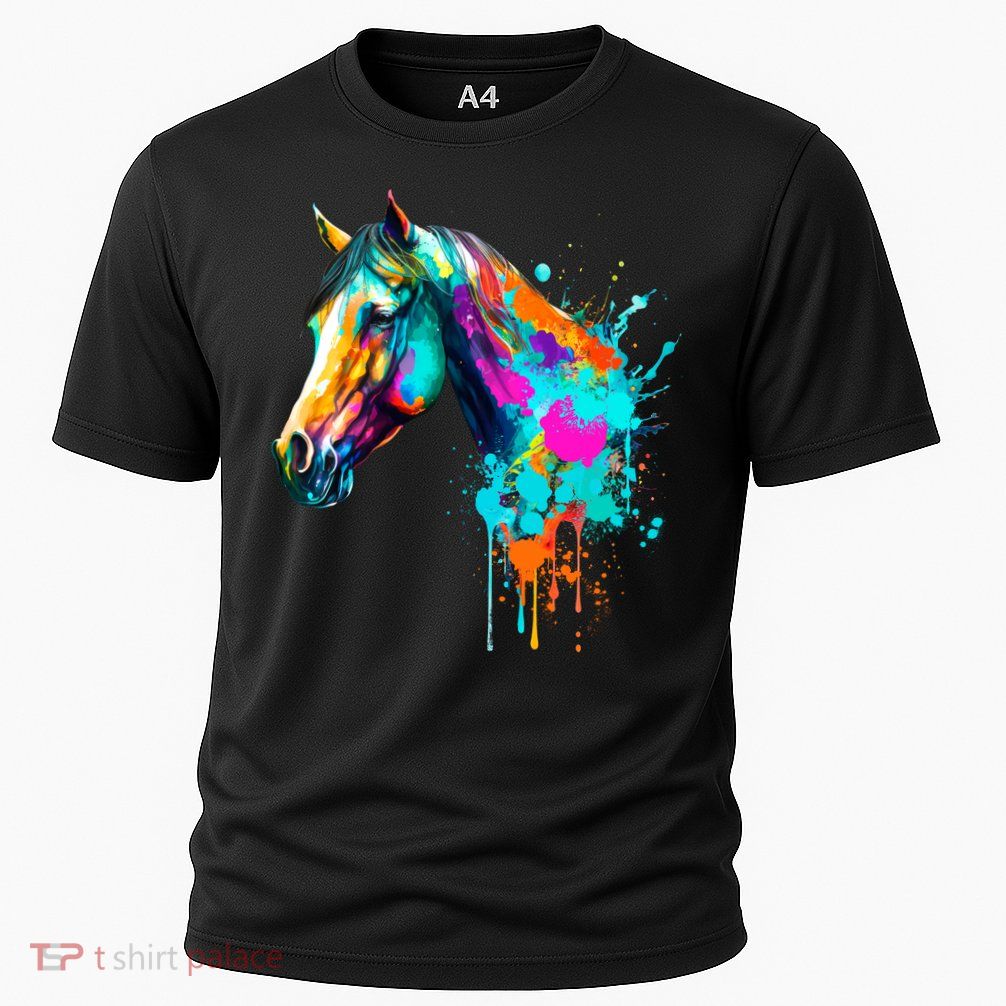 Watercolor Horse Head Performance Shirt