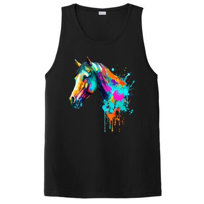 Watercolor Horse Head PosiCharge Competitor Tank