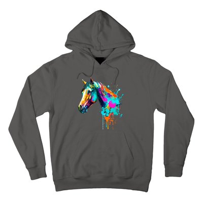 Watercolor Horse Head Hoodie