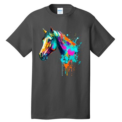 Watercolor Horse Head Tall T-Shirt