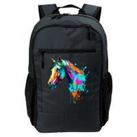 Watercolor Horse Head Daily Commute Backpack