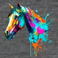 Watercolor Horse Head Poster