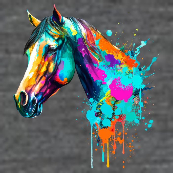 Watercolor Horse Head Poster