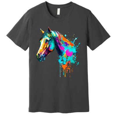 Watercolor Horse Head Premium T-Shirt