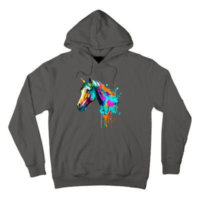 Watercolor Horse Head Tall Hoodie