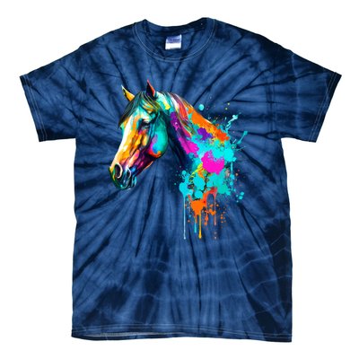 Watercolor Horse Head Tie-Dye T-Shirt