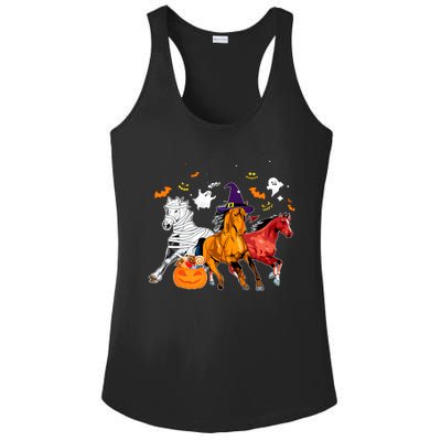 Witch Horse Halloween Spooky Season Ladies PosiCharge Competitor Racerback Tank