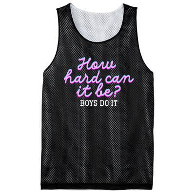 Wo How Hard Can It Be Boy Do It Funny Mesh Reversible Basketball Jersey Tank