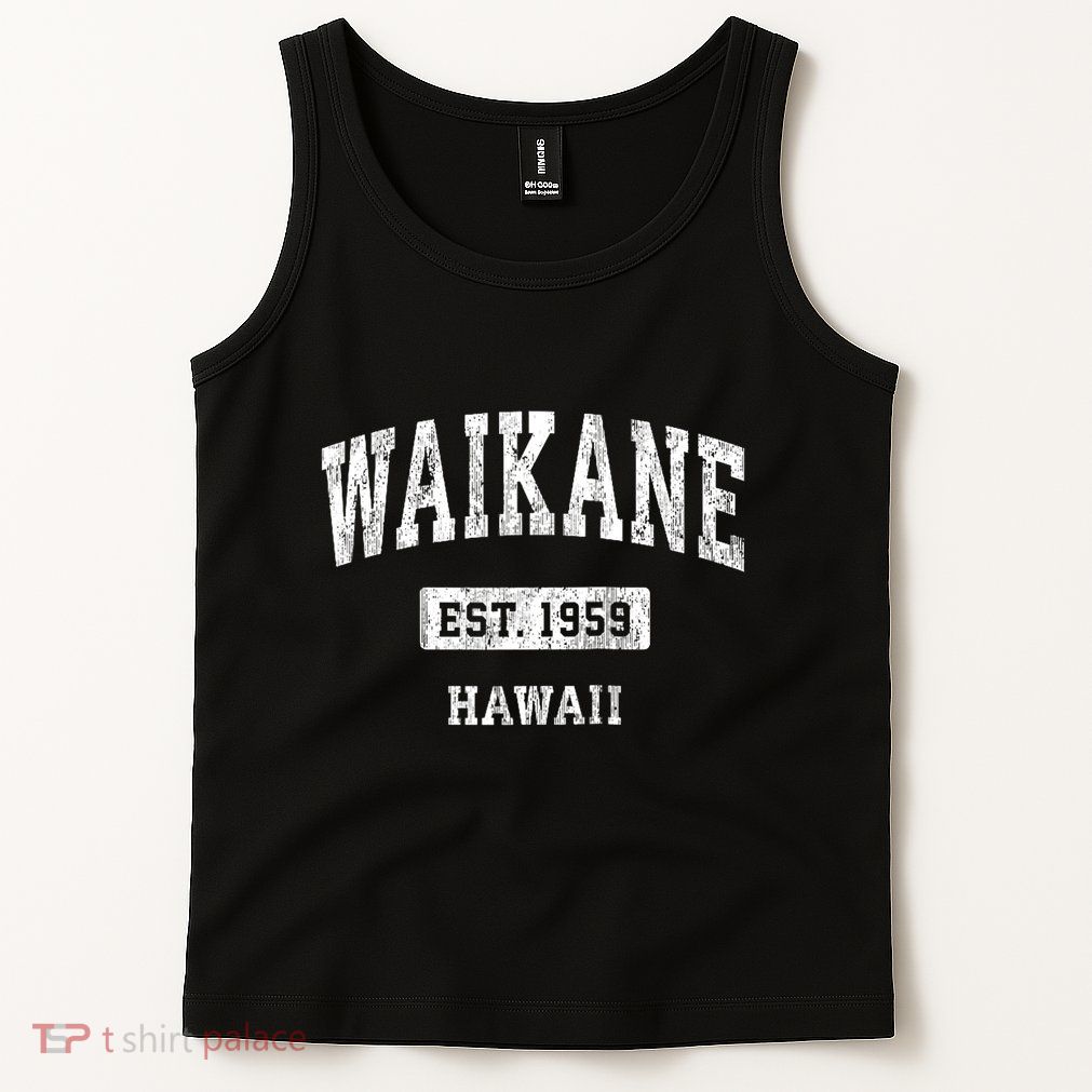 Waikane Hawaii Hi Vintage Sports Established Tank Top