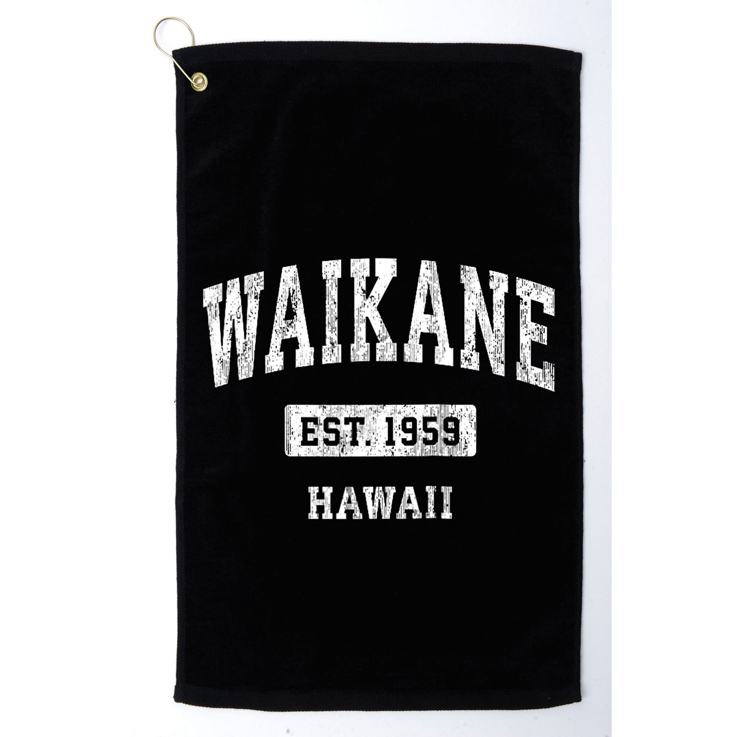 Waikane Hawaii Hi Vintage Sports Established Golf Towel