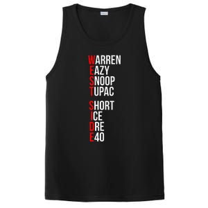 Westside Hip Hop Rap Music Legends Letter PosiCharge Competitor Tank