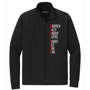 Westside Hip Hop Rap Music Legends Letter Stretch Full-Zip Cadet Jacket