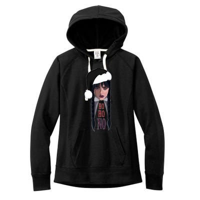 Wednesday Holiday Ho Ho No Gift Women's Fleece Hoodie