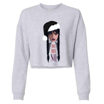 Wednesday Holiday Ho Ho No Gift Cropped Pullover Crew