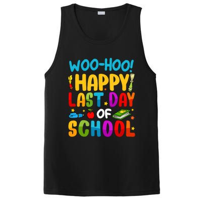 Woo Hoo Happy Last Day Of School For Teachers Students PosiCharge Competitor Tank